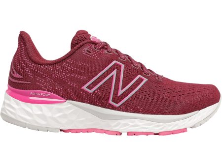 Women s New Balance Fresh Foam W880R11 Garnet Pink Glo Mesh on Sale