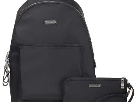 Baggallini Central Park Backpack Black Nylon Supply