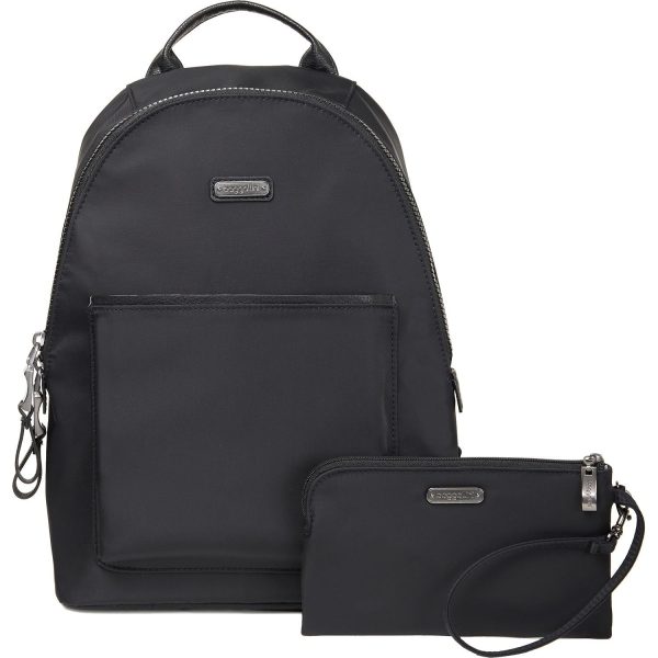 Baggallini Central Park Backpack Black Nylon Supply