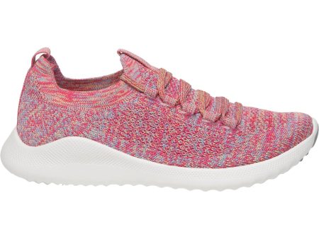 Women s Aetrex Carly Pink Multi Stretchy Knit Fabric Online now