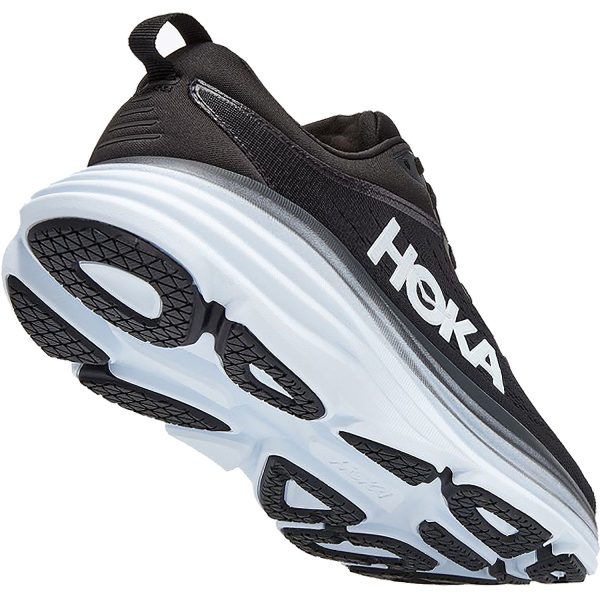 Women s Hoka Bondi 8 Black White Mesh Online