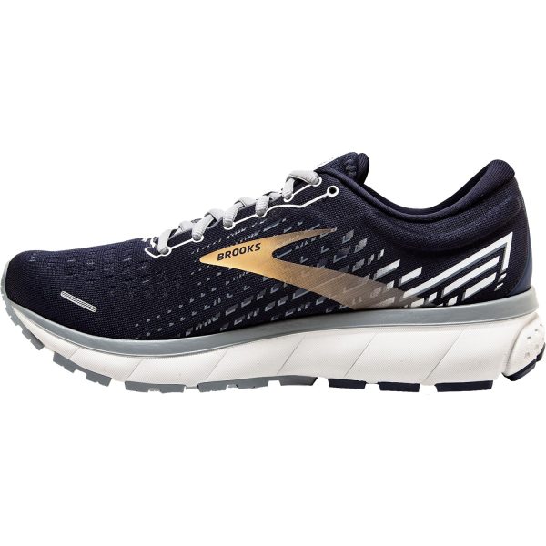 Men s Brooks Ghost 13 Peacoat Grey Gold Mesh Cheap