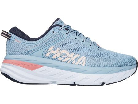 Women s Hoka One One Bondi 7 Blue Fog Ombre Blue Mesh on Sale