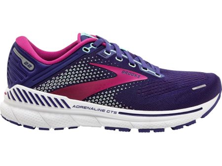 Women s Brooks Adrenaline GTS 22 Navy Yucca Pink Mesh Cheap