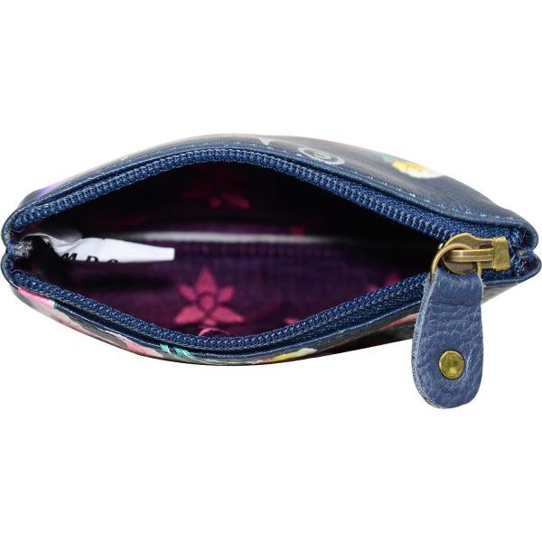 Anuschka Coin Pouch Moonlit Meadow Leather on Sale