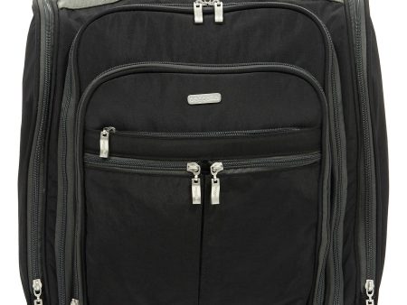 Baggallini 2 Wheel Underseat Carry On Black Charcoal Nylon For Sale